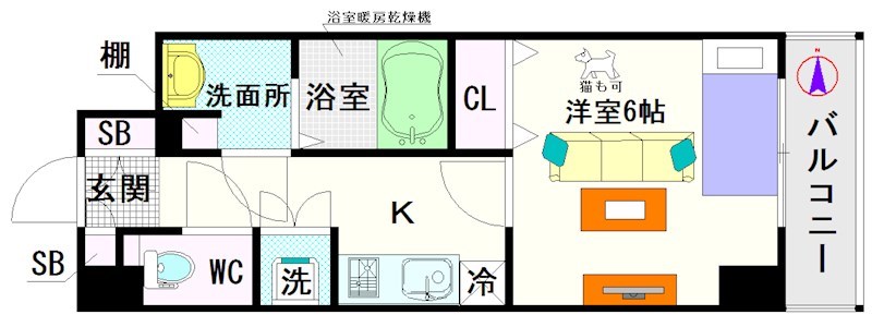 ＣＡＳＳＩＡ難波 間取り