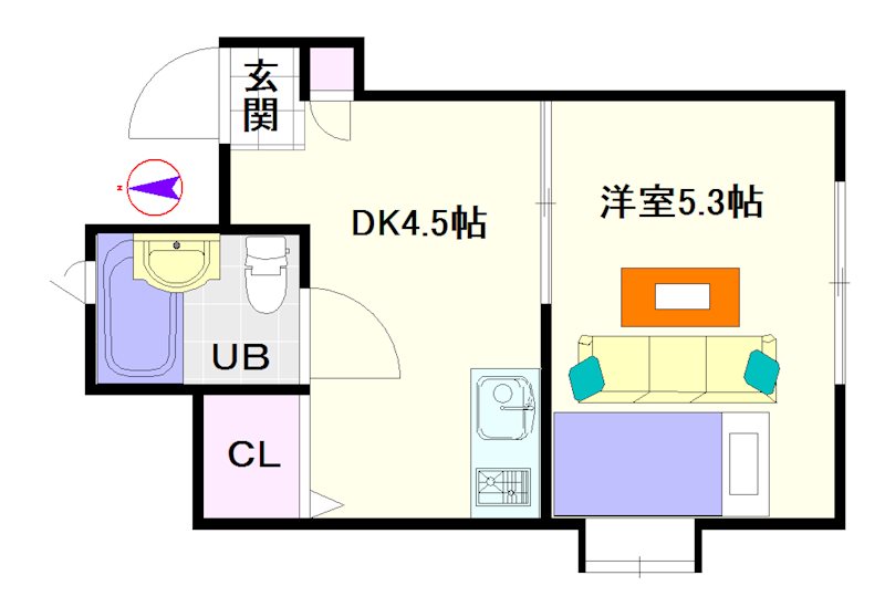 グランベガなんば 間取り