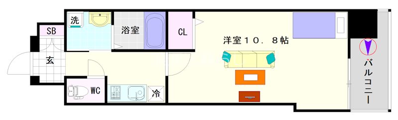 エスリード大阪日本橋 間取り