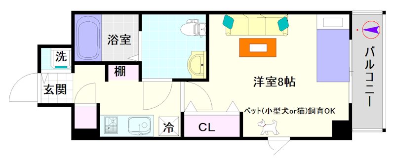 ＣＡＳＳＩＡ難波 間取り