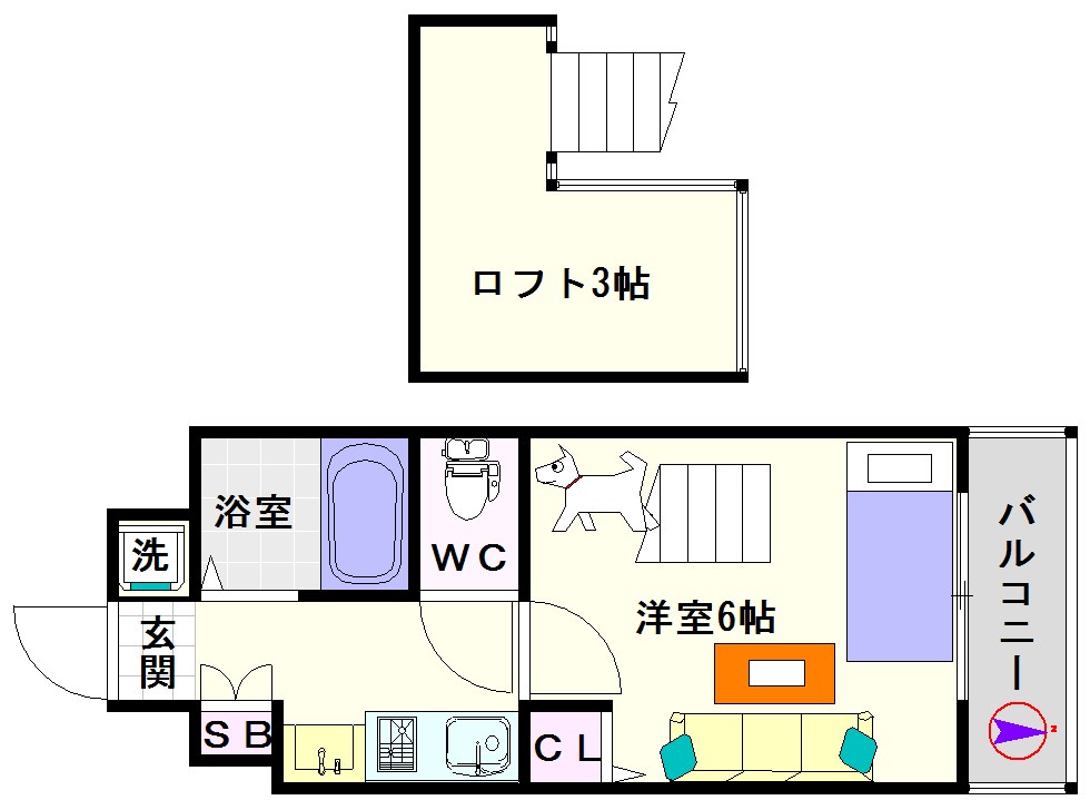 エステムコート難波ミューステージ 間取り