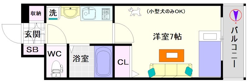 エステムコート難波サウスプレイス 間取り