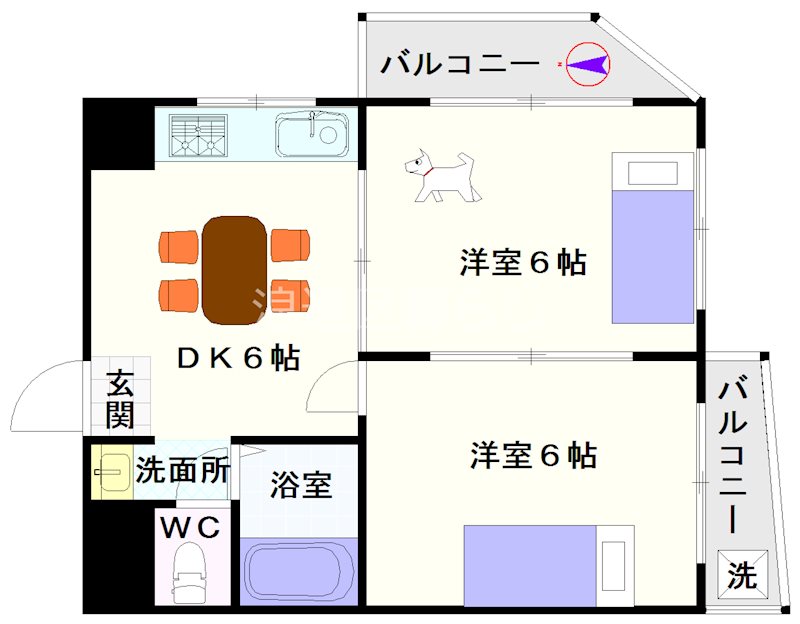 CASA  Naniwa 間取り