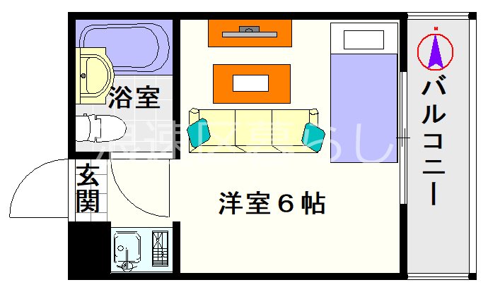 オーシャン恵美須 間取り