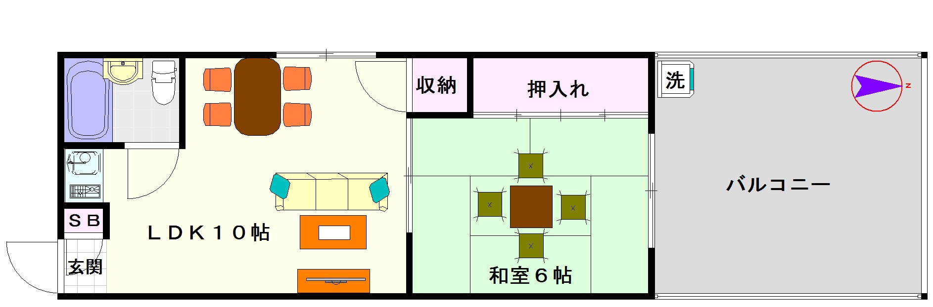 コンポートマナベ 間取り