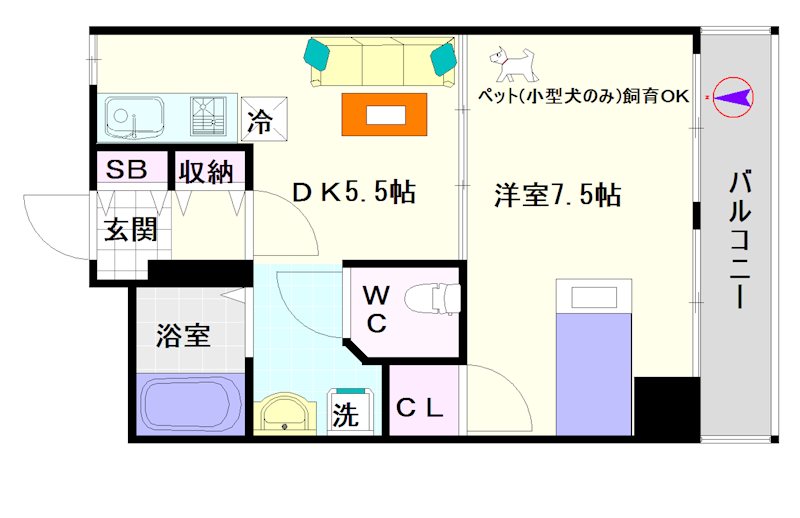 エクレール夕陽ケ丘 間取り