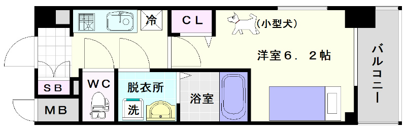 エスリード難波グレイス　 間取り