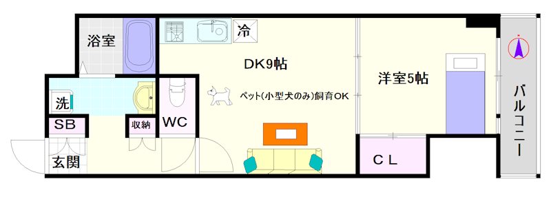 エクレール夕陽ケ丘 間取り