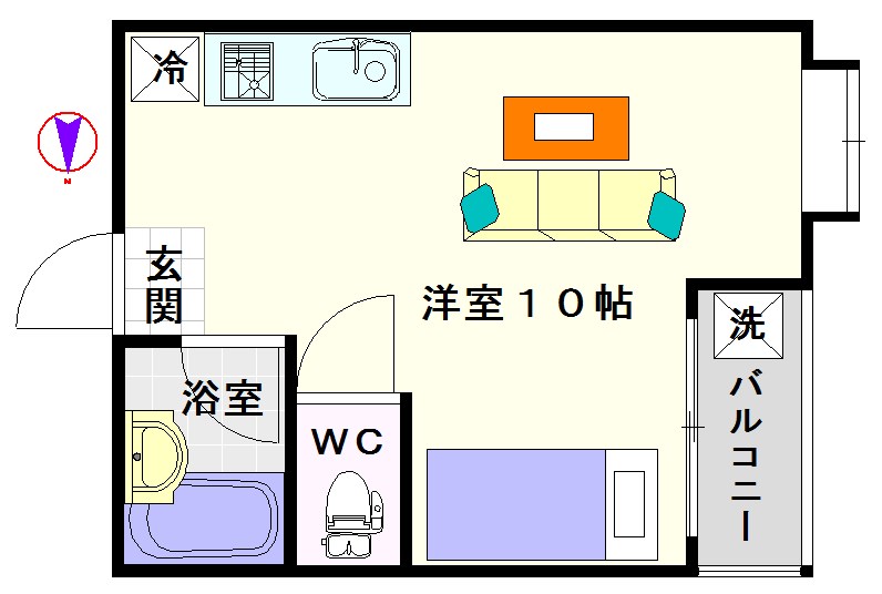ＡＲＩＯＵＲＡ　ＮＡＭＢＡ 間取り