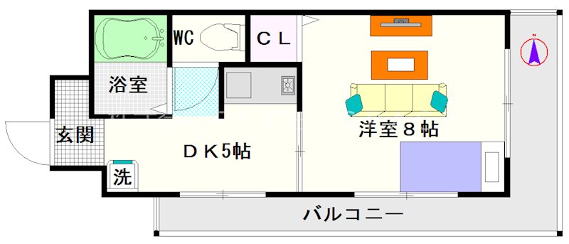 エクセル難波 間取り