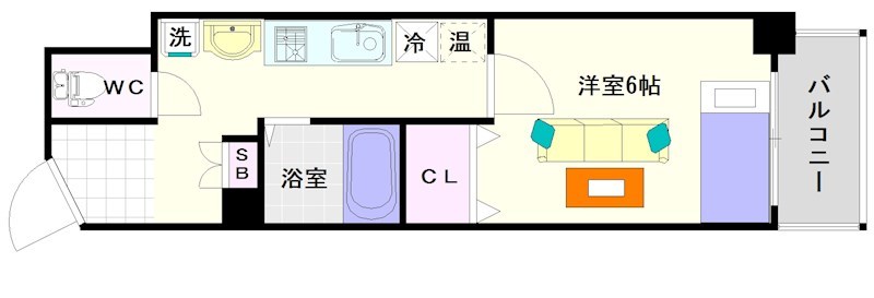 U-ro難波南 間取り