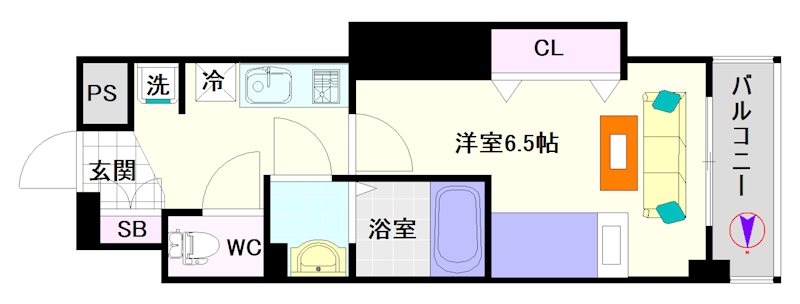 Luxe難波西Ⅰ 間取り