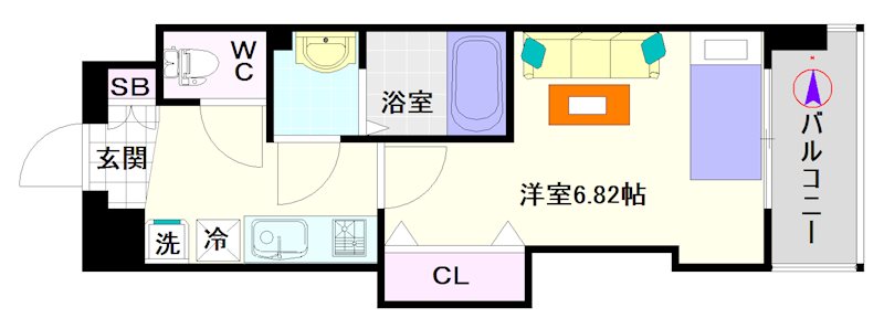 Luxe難波西Ⅱ 間取り