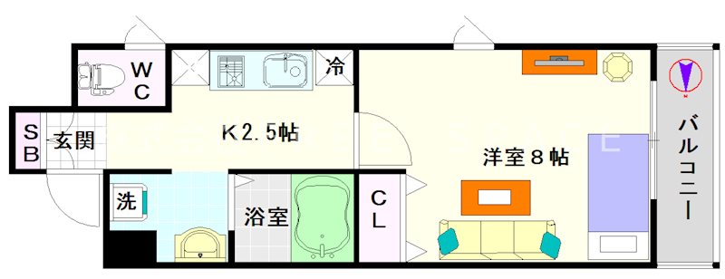 オーシャン難波南 間取り