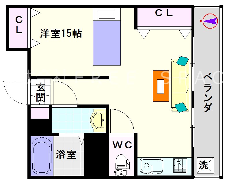 アリタハイツ難波 間取り