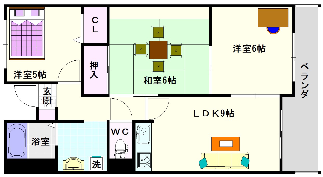グリーンハイツ桜川 間取り