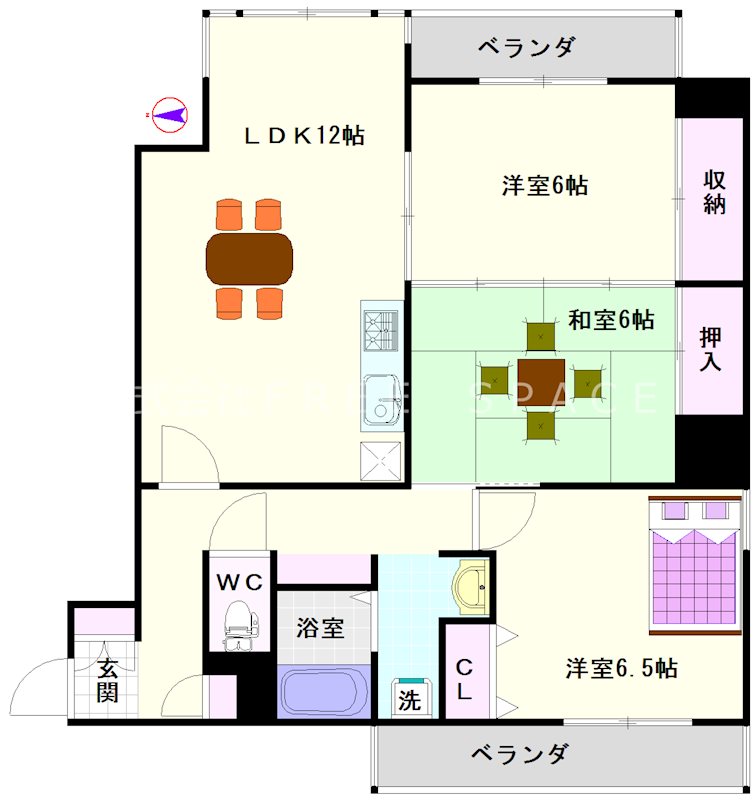 グリーンハイツ桜川 間取り