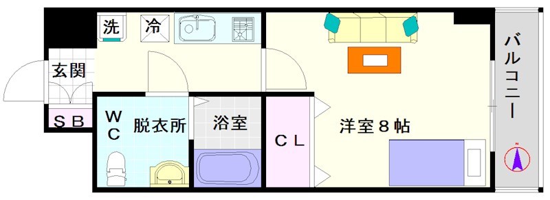 ドミール桜川 間取り