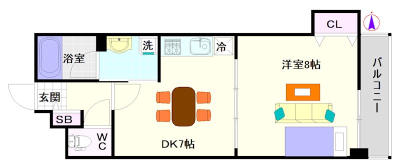 ロジュマン浪速 間取り