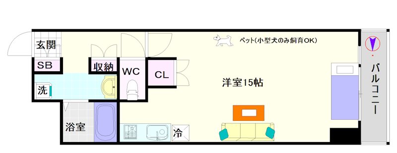 エクレール夕陽ケ丘 間取り