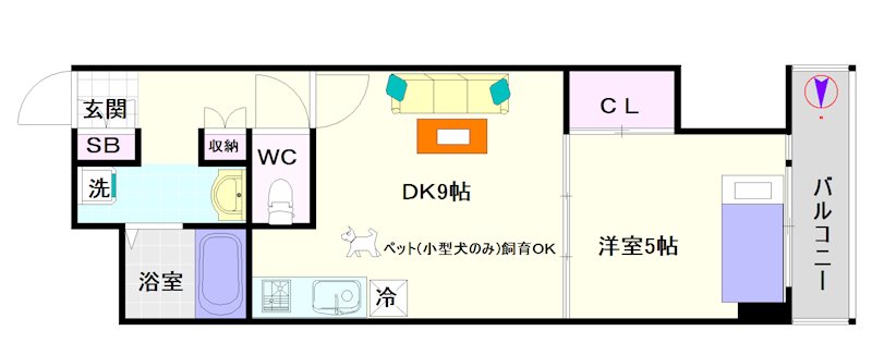 エクレール夕陽ケ丘 間取り