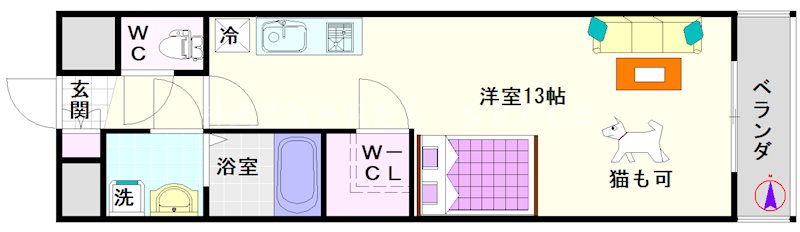 フェニックス難波ＥＡＳＴ フェニックス難波ＥＡＳＴ：間取