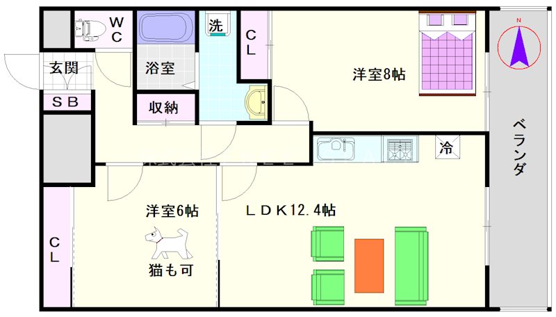 フェニックス難波ＥＡＳＴ フェニックス難波ＥＡＳＴ：間取