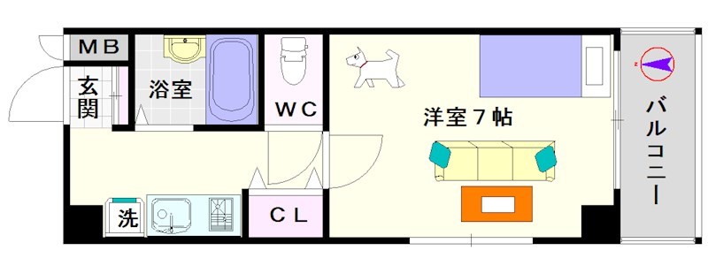 U-ro大国町 間取り