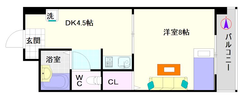 エクセル難波 間取り