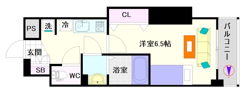 Luxe難波西Ⅰ 間取り