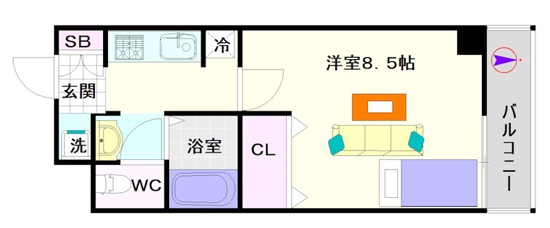 Ｍ’ＰＬＡＺＡ堀江南 間取り