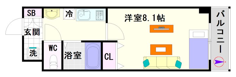Ｍ’ＰＬＡＺＡ堀江南 間取り