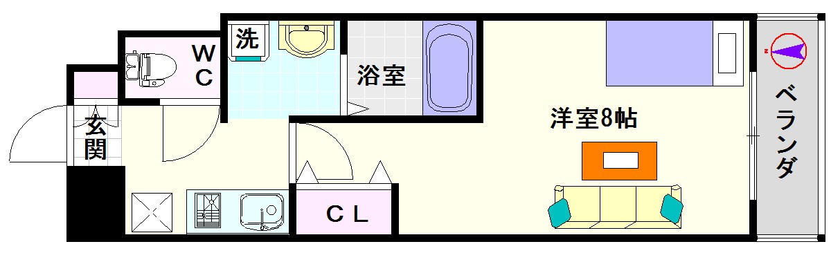 ＳＷＩＳＳ難波西 ＳＷＩＳＳ難波西：間取