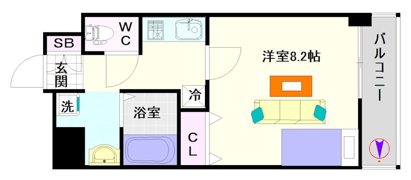 ＳＷＩＳＳ難波西 間取り