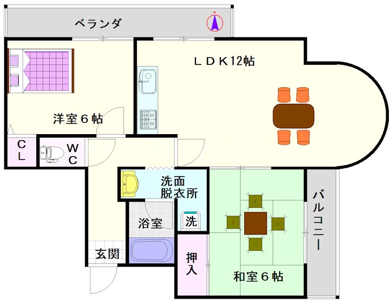 リヴィエール川西 間取り