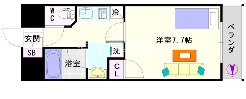 モンテノーム南堀江 間取り