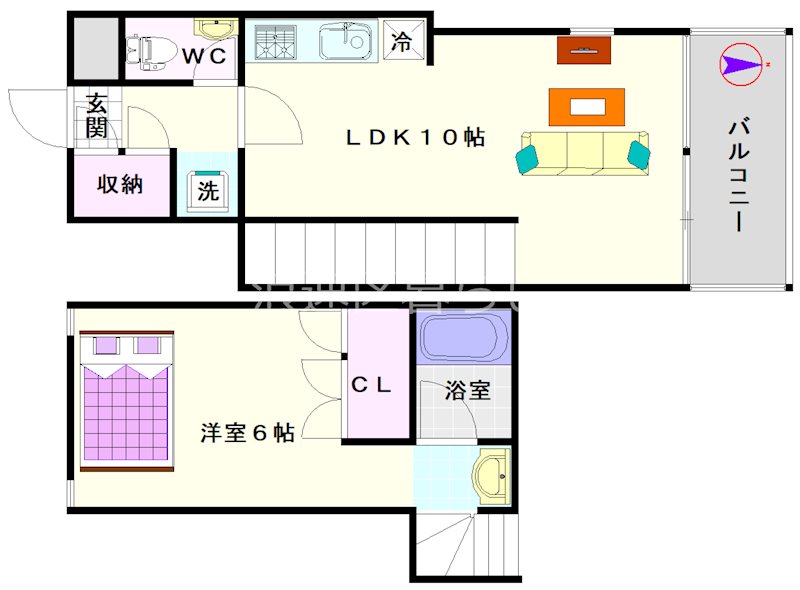 創逢 間取り