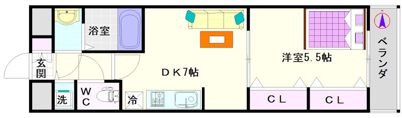 フェニックス難波ＥＡＳＴ フェニックス難波ＥＡＳＴ：間取