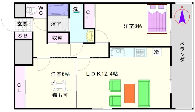 フェニックス難波ＥＡＳＴ フェニックス難波ＥＡＳＴ：間取