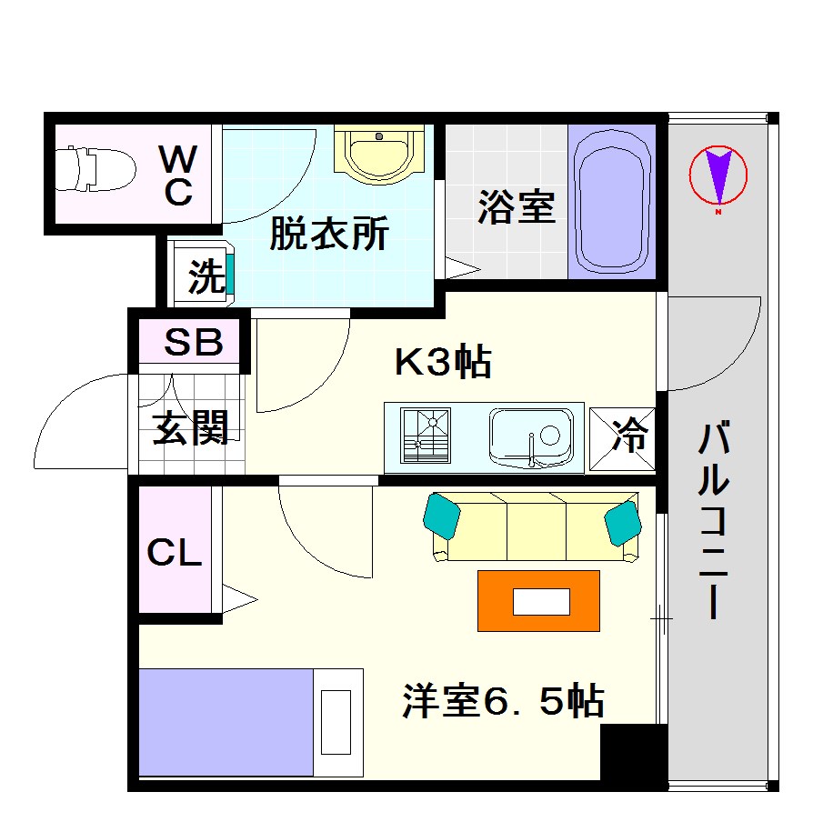 クレド桜川 間取り
