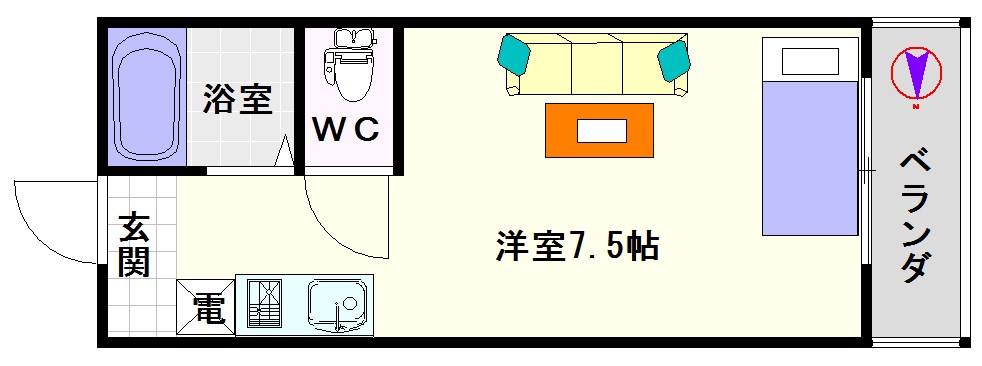 コート桜川 間取り