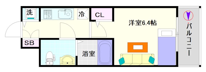 LUMINOUS桜川 間取り
