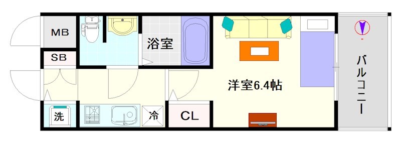 LUMINOUS桜川 間取り