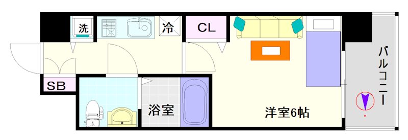 LUMINOUS桜川 間取り