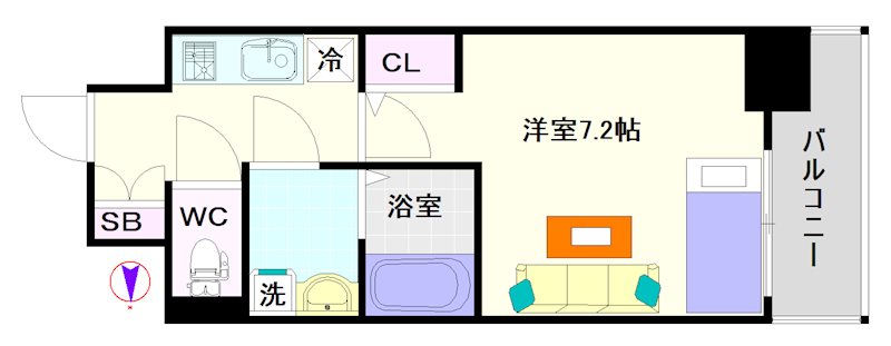 LUMINOUS桜川 間取り