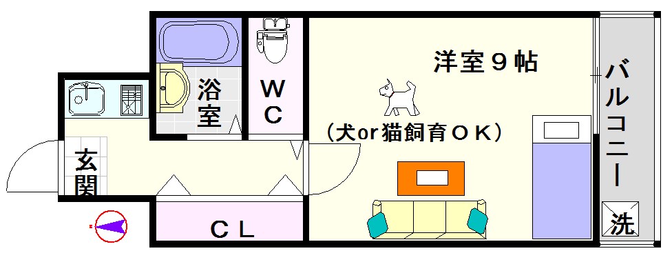 おおきに千日前幸町サニーアパートメント 間取り