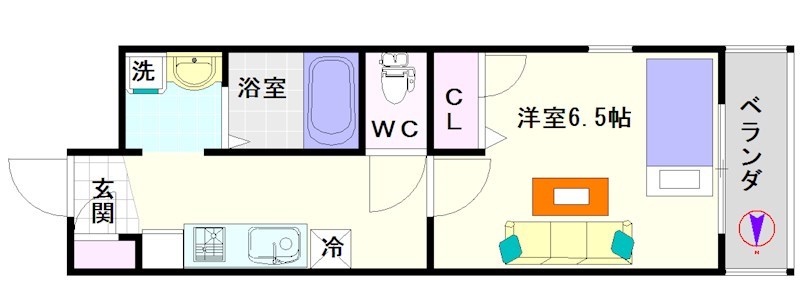 willDo難波wⅡ 間取り
