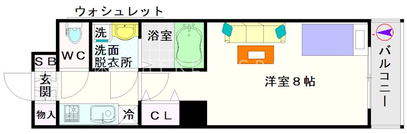 サムティナンバ南 間取り