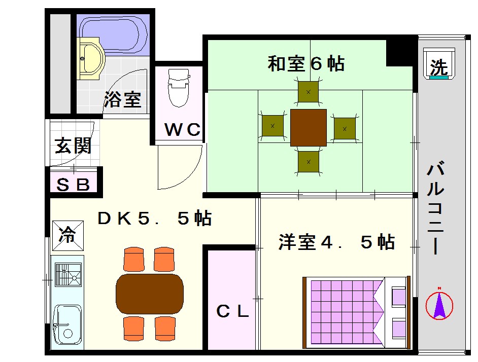 エーワンコーポ 間取り