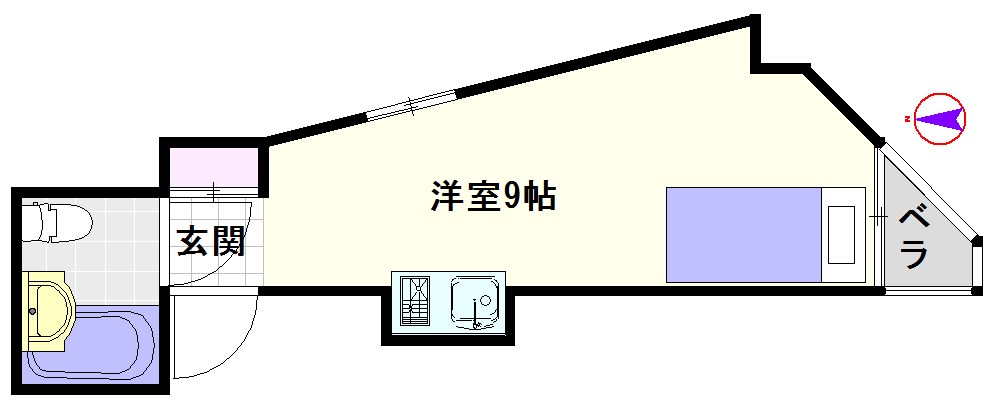 エスタイル難波南 間取り